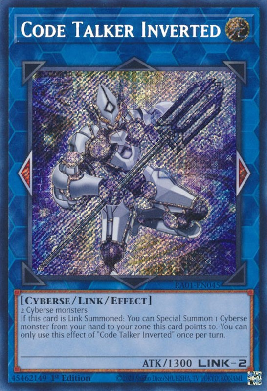 Code Talker Inverted [RA01-EN045] Secret Rare | Tables and Towers