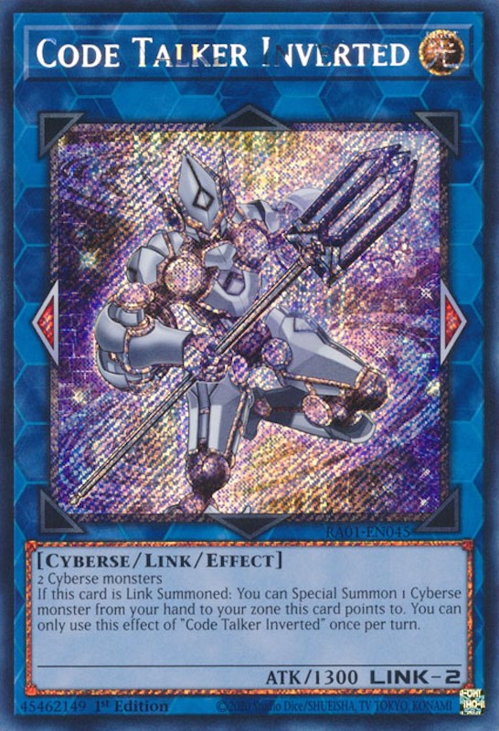 Code Talker Inverted [RA01-EN045] Platinum Secret Rare | Tables and Towers