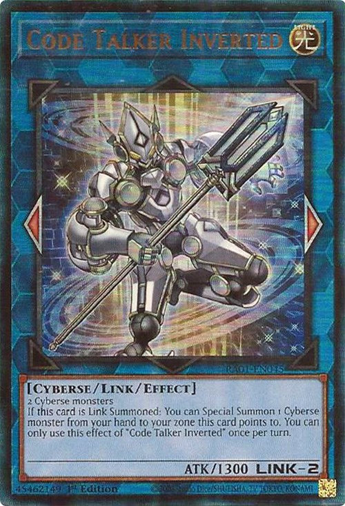 Code Talker Inverted [RA01-EN045] Prismatic Ultimate Rare | Tables and Towers