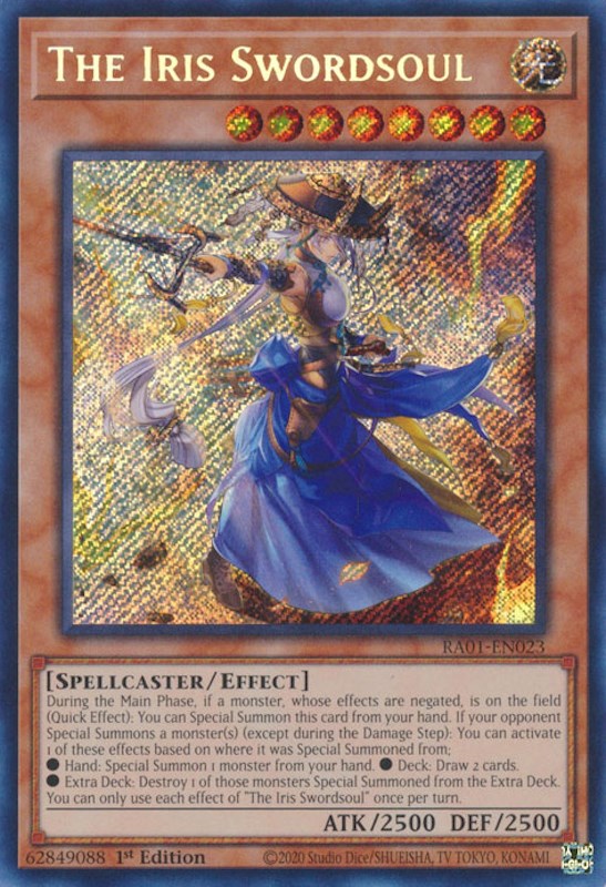 The Iris Swordsoul [RA01-EN023] Secret Rare | Tables and Towers