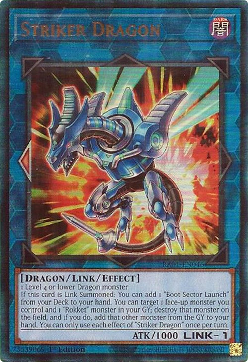 Striker Dragon [RA01-EN046] Prismatic Ultimate Rare | Tables and Towers