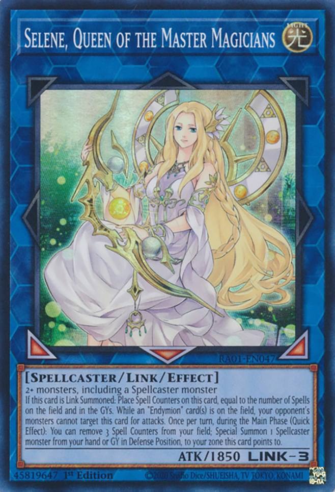 Selene, Queen of the Master Magicians [RA01-EN047] Super Rare | Tables and Towers