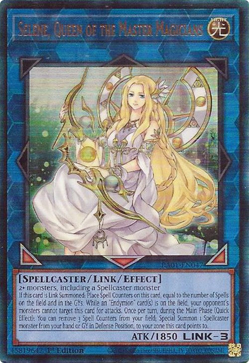 Selene, Queen of the Master Magicians [RA01-EN047] Prismatic Ultimate Rare | Tables and Towers