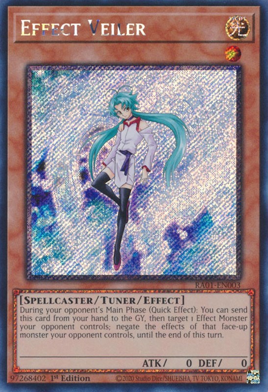 Effect Veiler [RA01-EN003] Platinum Secret Rare | Tables and Towers