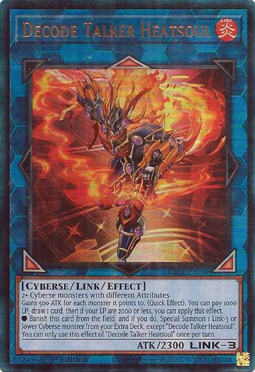 Decode Talker Heatsoul [RA01-EN048] Prismatic Ultimate Rare | Tables and Towers