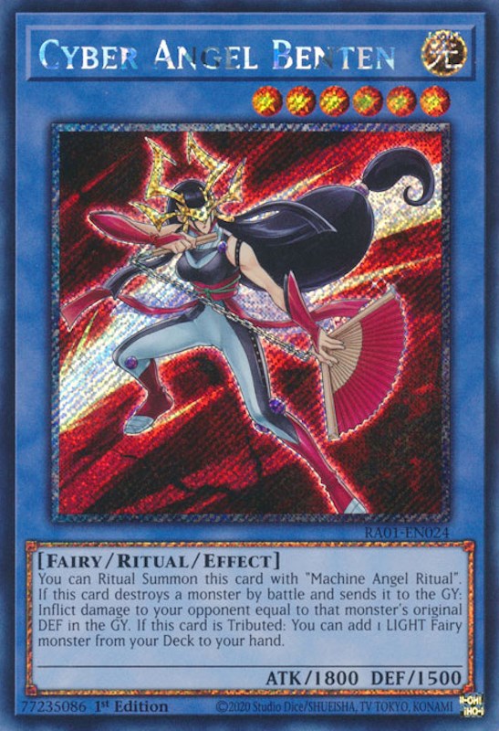 Cyber Angel Benten [RA01-EN024] Platinum Secret Rare | Tables and Towers