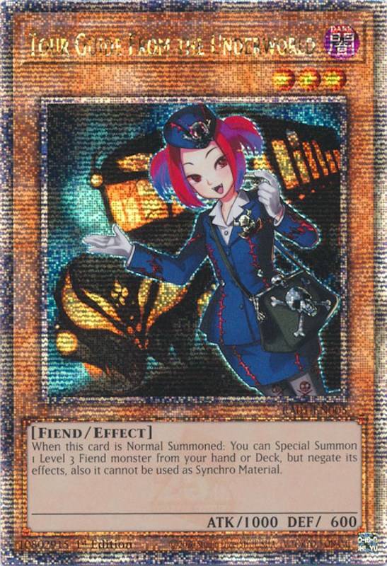 Tour Guide From the Underworld [RA01-EN005] Quarter Century Secret Rare | Tables and Towers