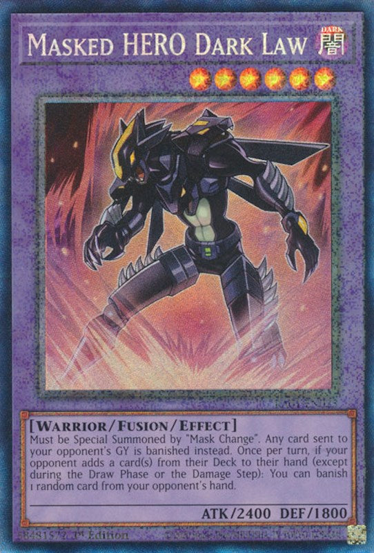 Masked HERO Dark Law [RA01-EN025] Prismatic Collector's Rare | Tables and Towers