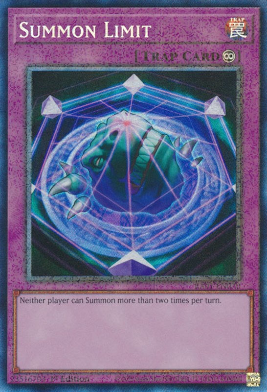 Summon Limit [RA01-EN070] Prismatic Collector's Rare | Tables and Towers