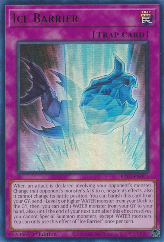 Ice Barrier [RA01-EN071] Ultra Rare | Tables and Towers