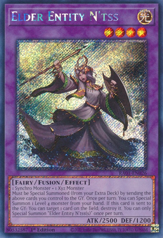 Elder Entity N'tss [RA01-EN026] Platinum Secret Rare | Tables and Towers