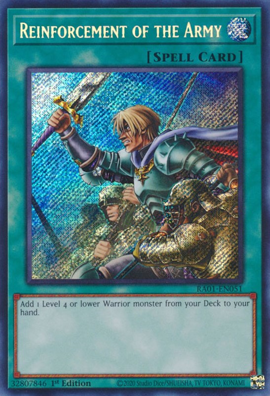 Reinforcement of the Army [RA01-EN051] Secret Rare | Tables and Towers