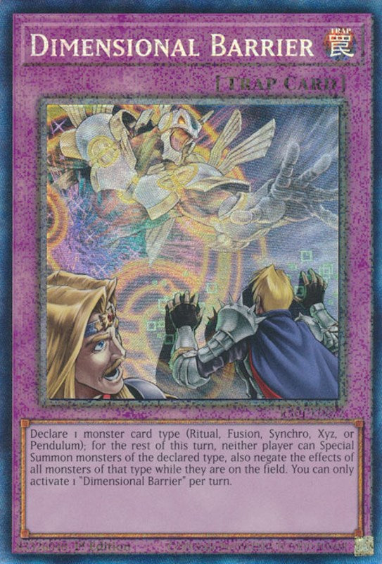 Dimensional Barrier [RA01-EN072] Prismatic Collector's Rare | Tables and Towers