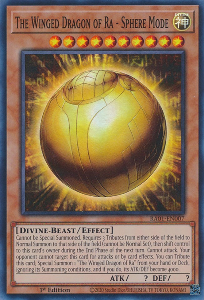 The Winged Dragon of Ra - Sphere Mode [RA01-EN007] Super Rare | Tables and Towers