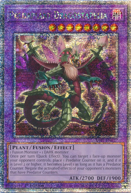 Predaplant Dragostapelia [RA01-EN027] Quarter Century Secret Rare | Tables and Towers