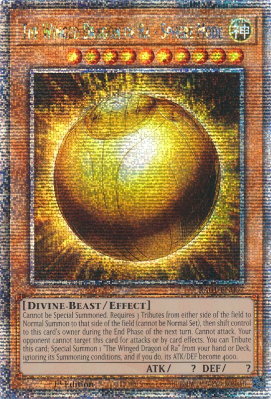 The Winged Dragon of Ra - Sphere Mode [RA01-EN007] Quarter Century Secret Rare | Tables and Towers