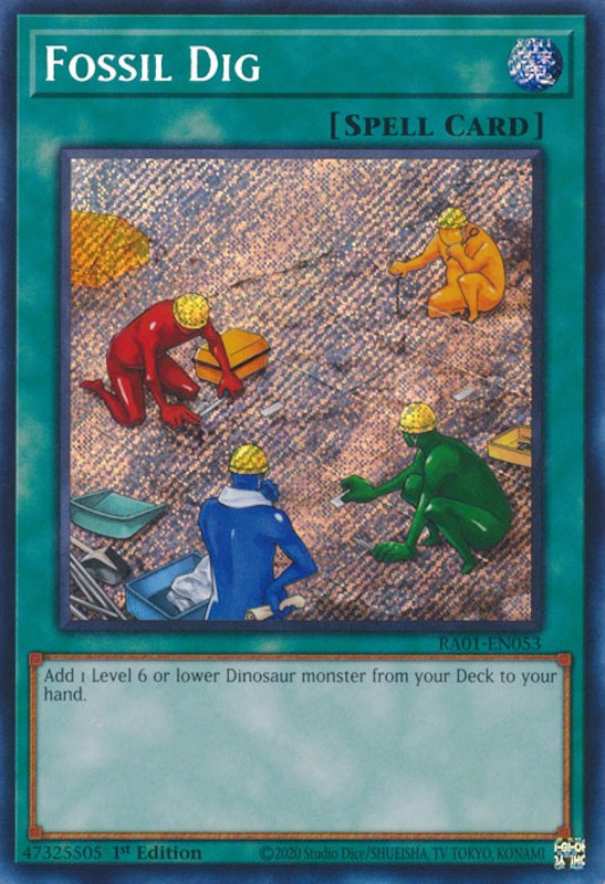 Fossil Dig [RA01-EN053] Secret Rare | Tables and Towers