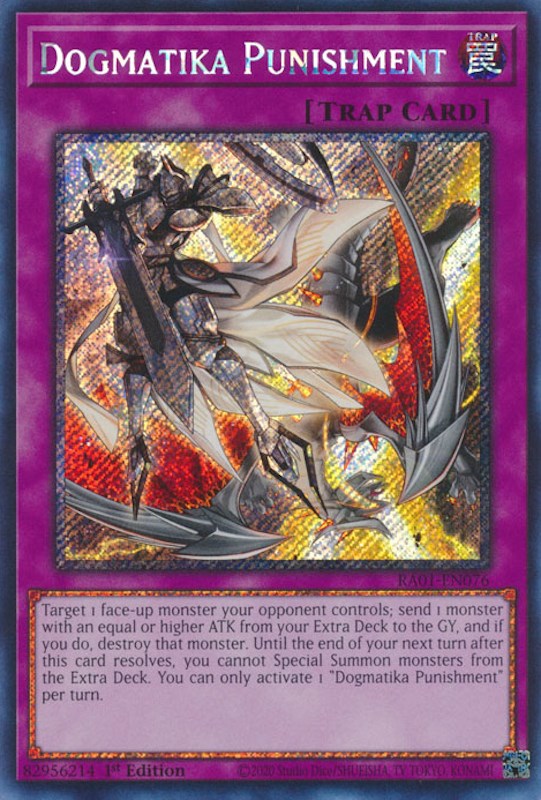 Dogmatika Punishment [RA01-EN076] Platinum Secret Rare | Tables and Towers