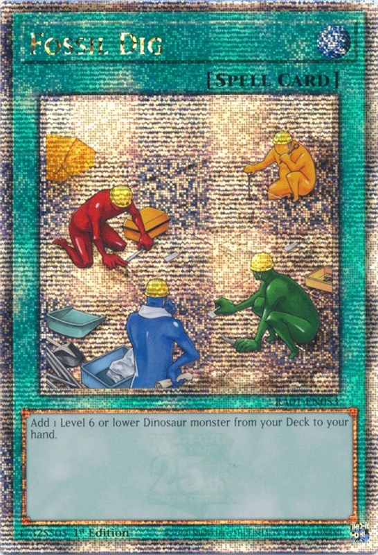 Fossil Dig [RA01-EN053] Quarter Century Secret Rare | Tables and Towers