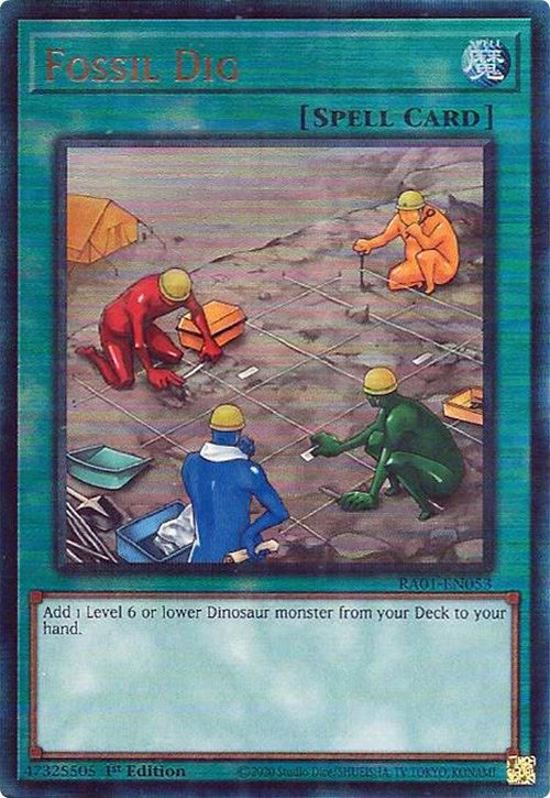 Fossil Dig [RA01-EN053] Prismatic Ultimate Rare | Tables and Towers