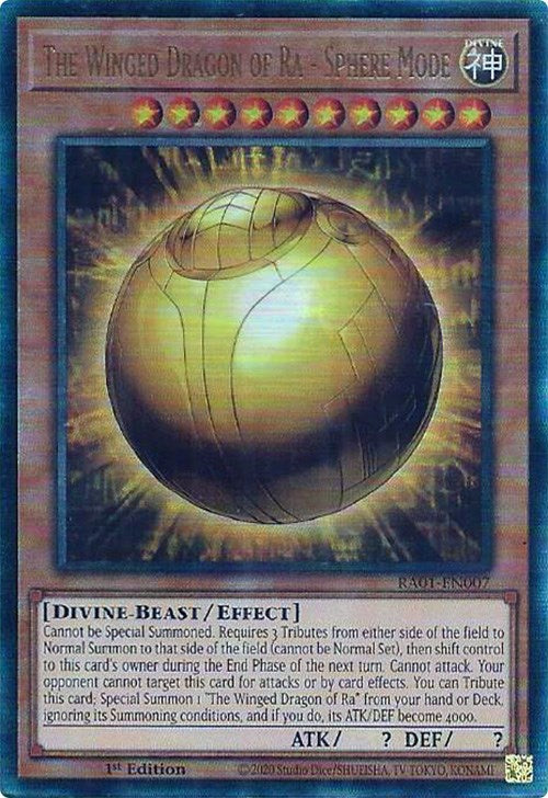 The Winged Dragon of Ra - Sphere Mode [RA01-EN007] Prismatic Ultimate Rare | Tables and Towers