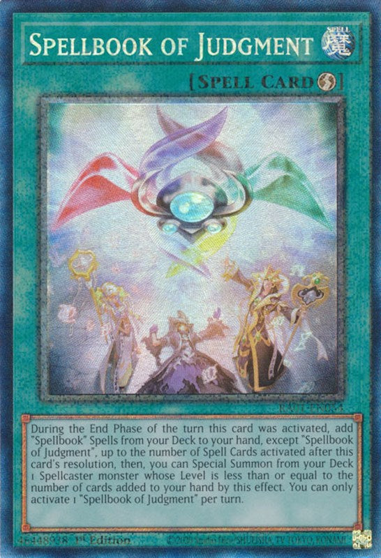 Spellbook of Judgment [RA01-EN054] Prismatic Collector's Rare | Tables and Towers