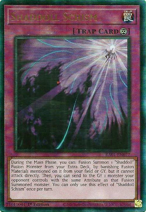 Shaddoll Schism [RA01-EN077] Prismatic Ultimate Rare | Tables and Towers