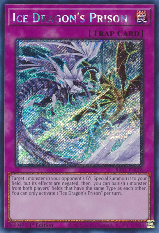 Ice Dragon's Prison [RA01-EN078] Platinum Secret Rare | Tables and Towers