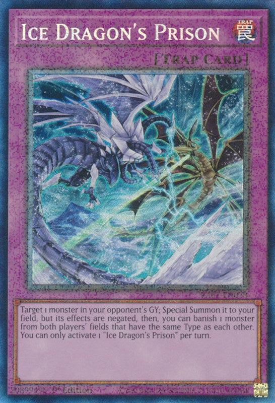 Ice Dragon's Prison [RA01-EN078] Prismatic Collector's Rare | Tables and Towers