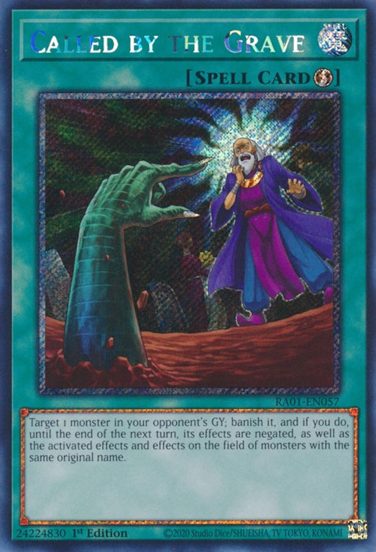 Called by the Grave [RA01-EN057] Platinum Secret Rare | Tables and Towers