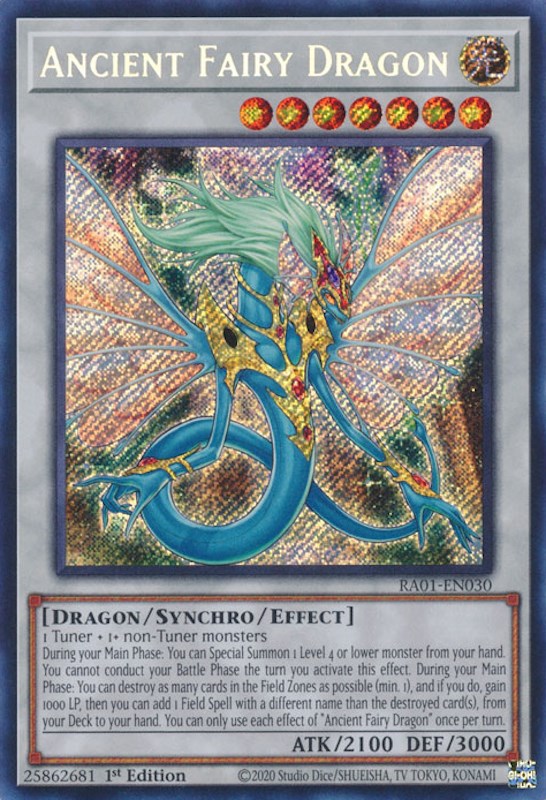 Ancient Fairy Dragon [RA01-EN030] Secret Rare | Tables and Towers