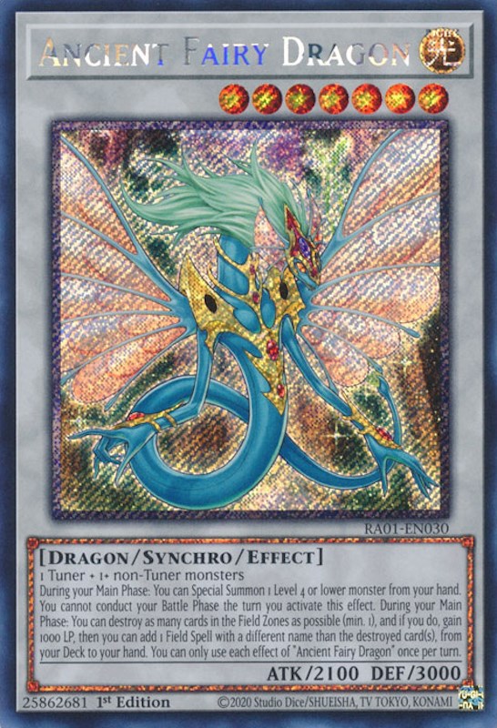 Ancient Fairy Dragon [RA01-EN030] Platinum Secret Rare | Tables and Towers