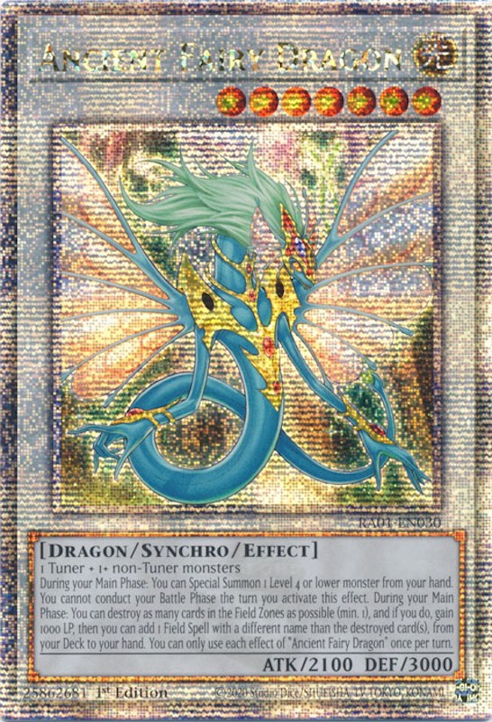 Ancient Fairy Dragon [RA01-EN030] Quarter Century Secret Rare | Tables and Towers