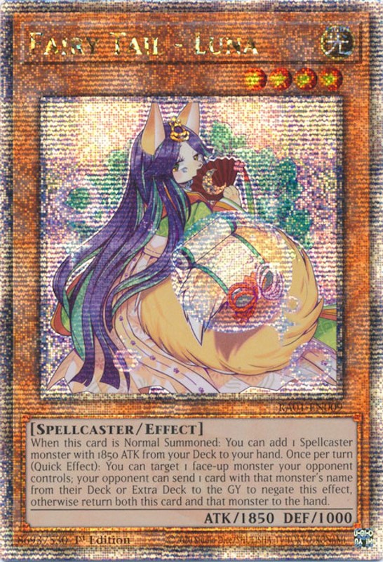 Fairy Tail - Luna [RA01-EN009] Quarter Century Secret Rare | Tables and Towers