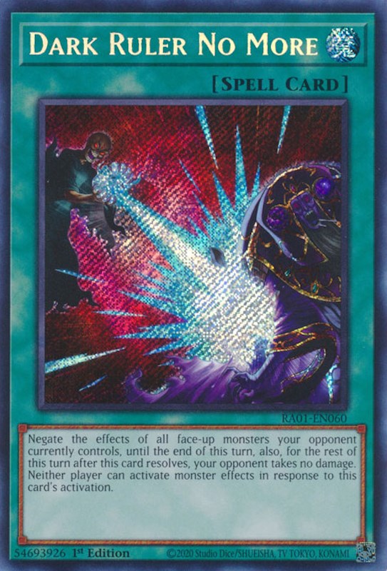 Dark Ruler No More [RA01-EN060] Secret Rare | Tables and Towers