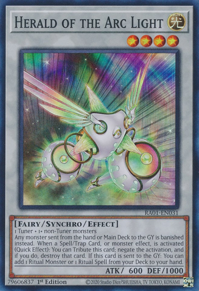 Herald of the Arc Light [RA01-EN031] Super Rare | Tables and Towers