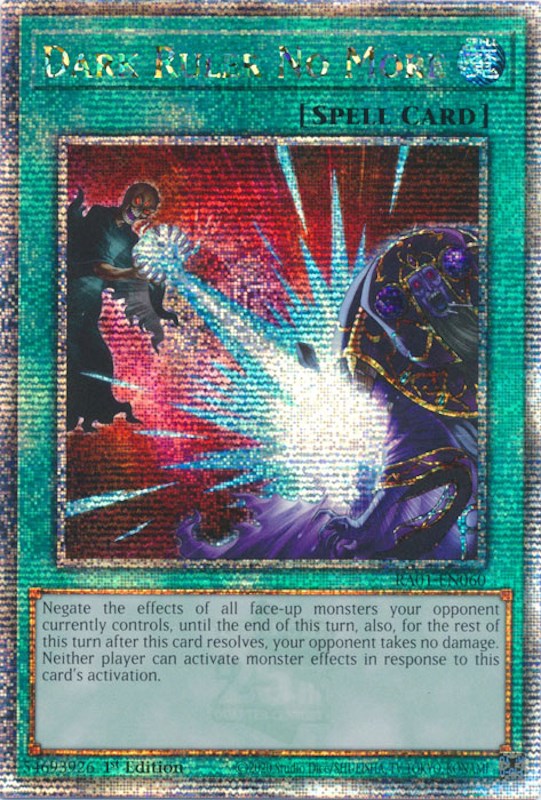 Dark Ruler No More [RA01-EN060] Quarter Century Secret Rare | Tables and Towers