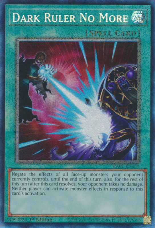 Dark Ruler No More [RA01-EN060] Prismatic Collector's Rare | Tables and Towers