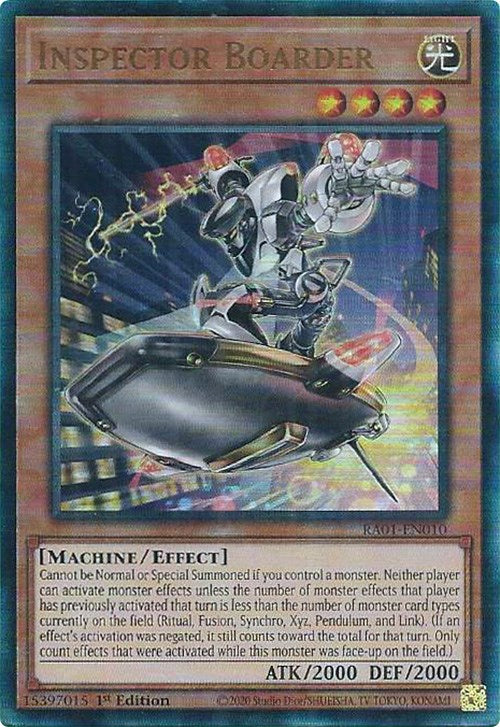 Inspector Boarder [RA01-EN010] Prismatic Ultimate Rare | Tables and Towers