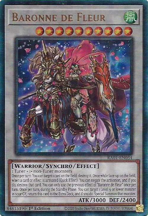 Baronne de Fleur [RA01-EN034] Prismatic Ultimate Rare | Tables and Towers