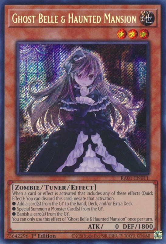 Ghost Belle & Haunted Mansion [RA01-EN011] Secret Rare | Tables and Towers