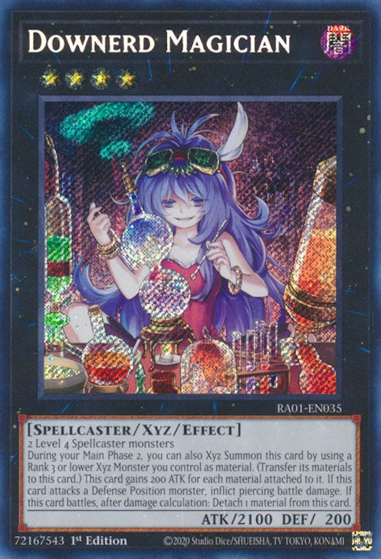 Downerd Magician [RA01-EN035] Secret Rare | Tables and Towers