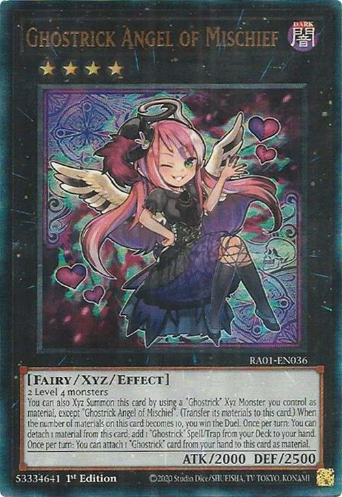 Ghostrick Angel of Mischief [RA01-EN036] Prismatic Ultimate Rare | Tables and Towers