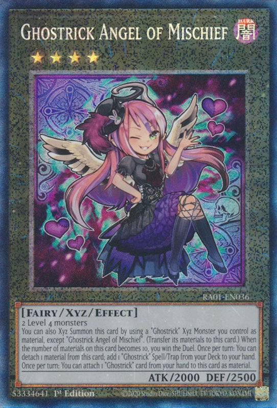 Ghostrick Angel of Mischief [RA01-EN036] Prismatic Collector's Rare | Tables and Towers