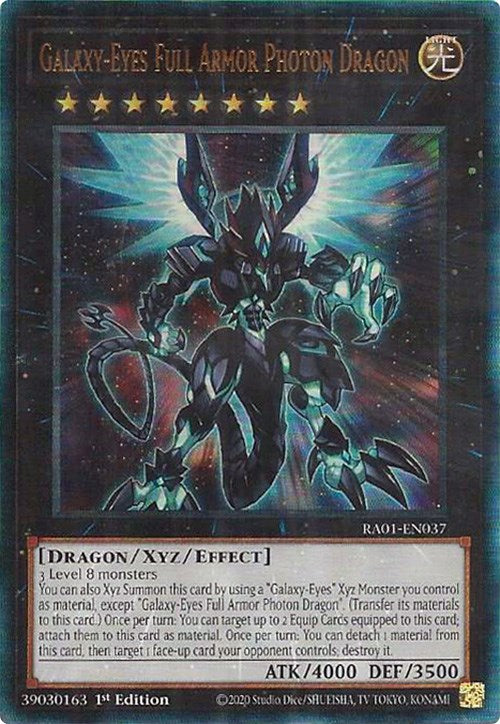 Galaxy-Eyes Full Armor Photon Dragon [RA01-EN037] Prismatic Ultimate Rare | Tables and Towers