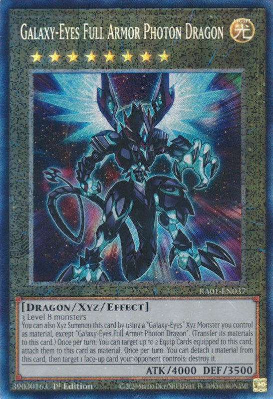 Galaxy-Eyes Full Armor Photon Dragon [RA01-EN037] Prismatic Collector's Rare | Tables and Towers