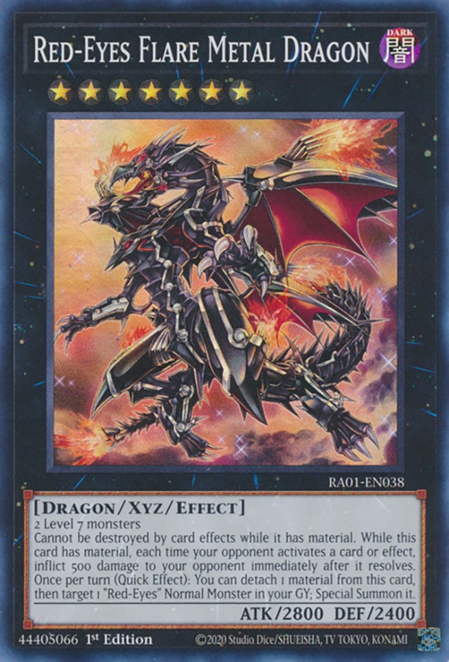 Red-Eyes Flare Metal Dragon [RA01-EN038] Super Rare | Tables and Towers