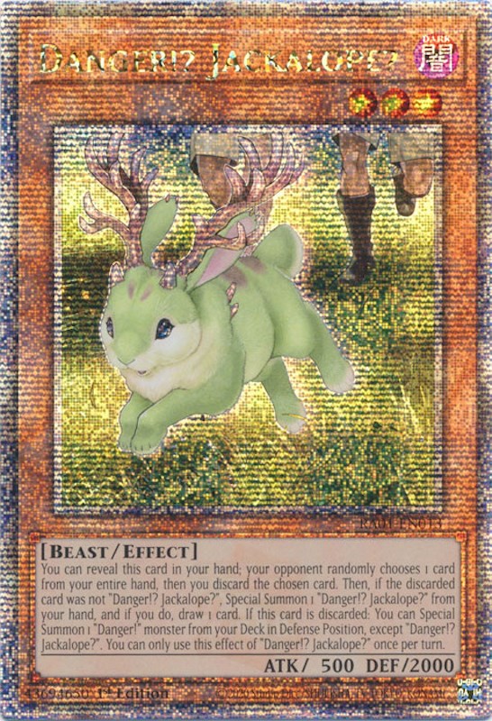 Danger!? Jackalope? [RA01-EN013] Quarter Century Secret Rare | Tables and Towers