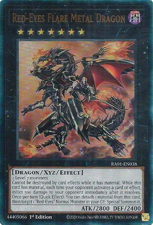 Red-Eyes Flare Metal Dragon [RA01-EN038] Prismatic Ultimate Rare | Tables and Towers