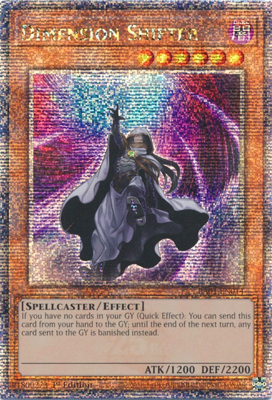 Dimension Shifter [RA01-EN014] Quarter Century Secret Rare | Tables and Towers